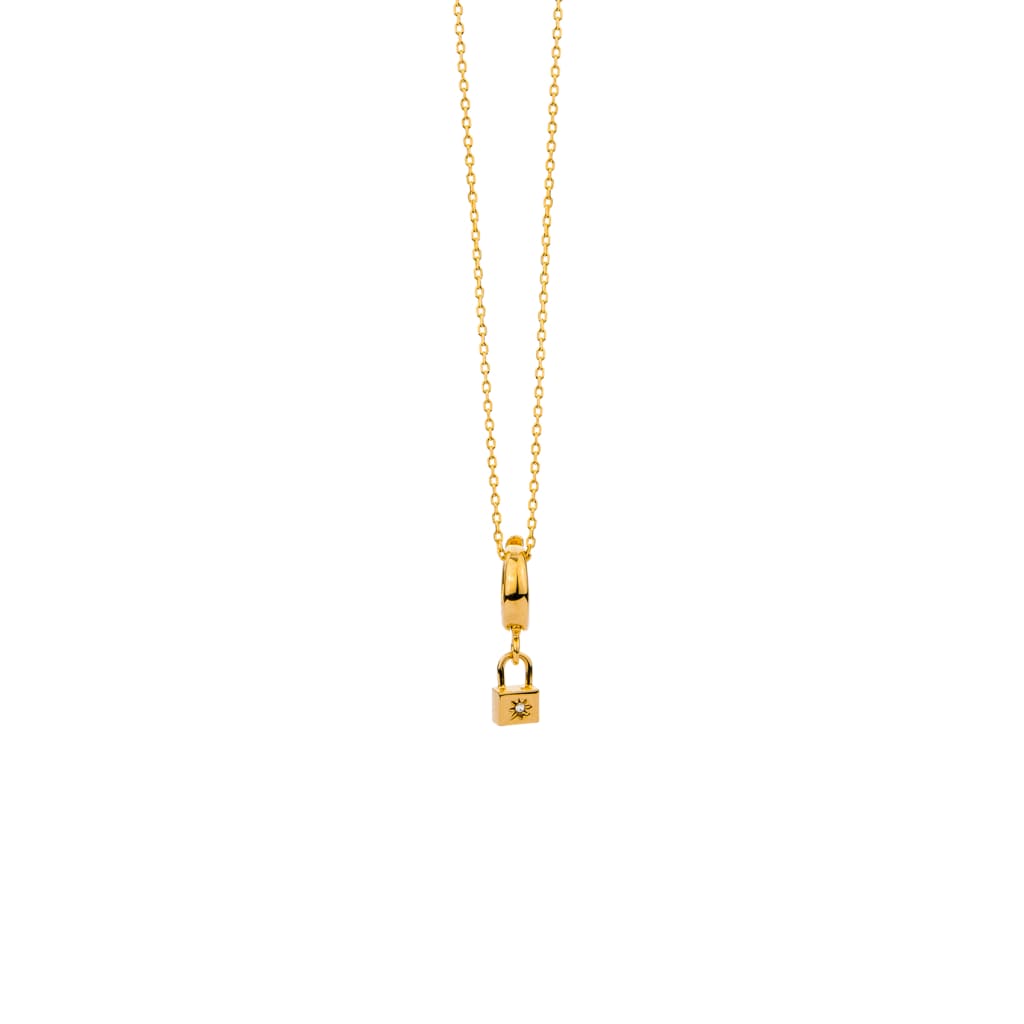 Crystal Lock & Key Necklace – Love Stylize