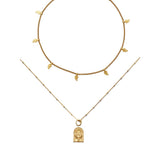 The Twin Tiger & Beleaf Necklace Set - Necklace